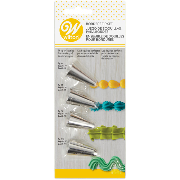 Set 4 Boquillas Para Bordes - Wilton