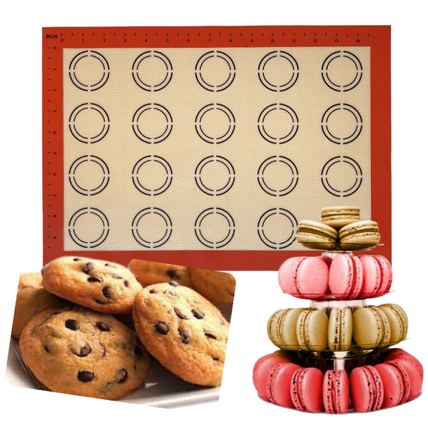 Mat De Silicona Para Hornear 20 Macarons 30x42 cm