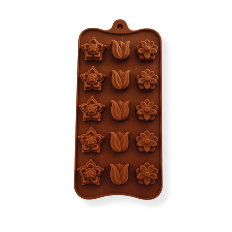Molde Chocolate 15 Flores