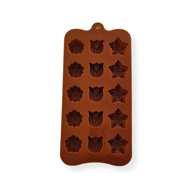 Molde Chocolate 15 Flores