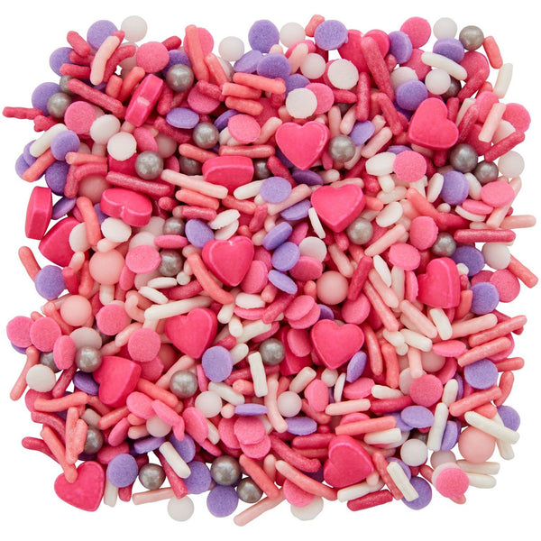 Sprinkles Mix Corazones Morados Wilton 115 GR