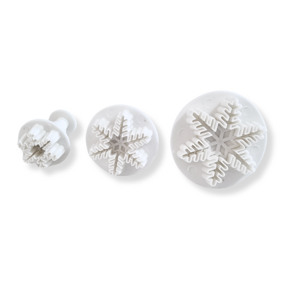 Set 3 Cortadores Copo De Nieve Con Expulsor