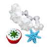 Set 3 Cortadores Copo De Nieve Con Expulsor