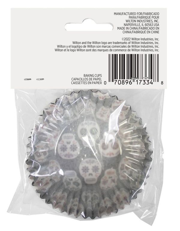 Cápsulas Halloween Calavera Wilton 24u