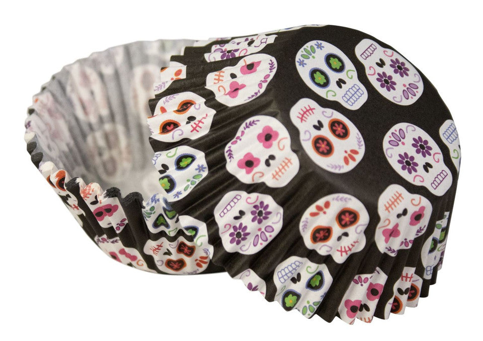 Cápsulas Halloween Calavera Wilton 24u