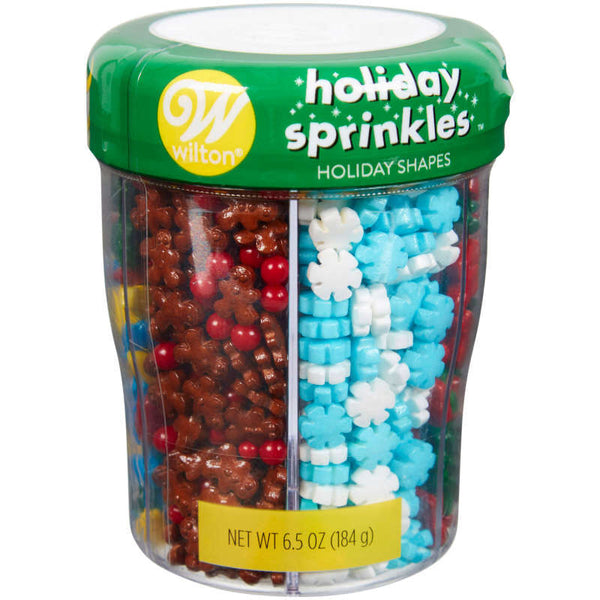 Sprinkles Mix Figuras Navideñas 6 Variedades Wilton 184 GR
