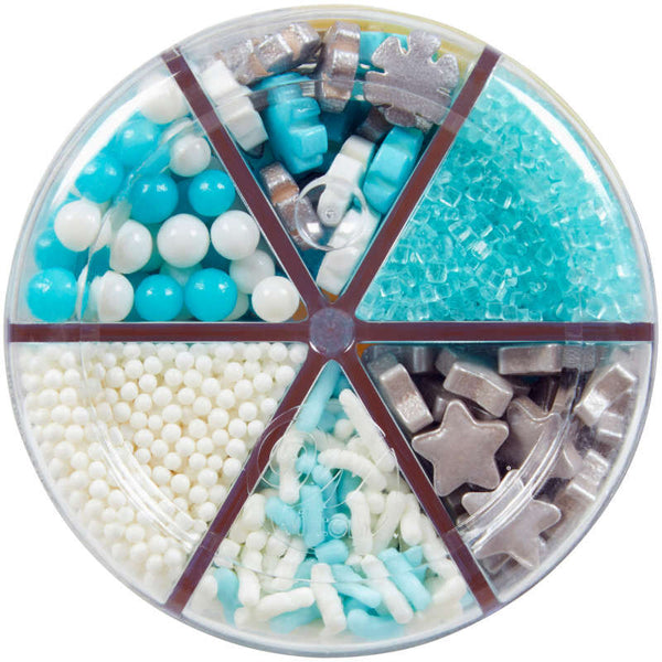 Sprinkles Plateados y Azules 6 Variedades Wilton 192 GR