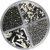 Sprinkles Plateados y Negros 4 Variedades Wilton 108 GR