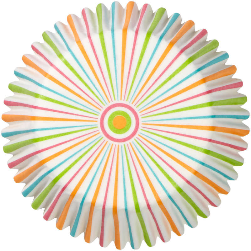 Cápsulas Rayas De Colores Wilton 75u