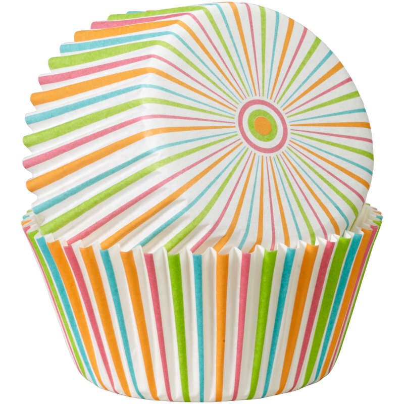 Cápsulas Rayas De Colores Wilton 75u