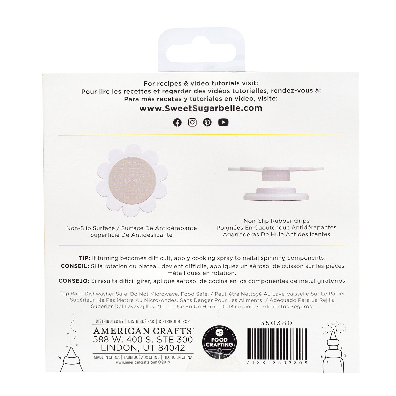 Base Giratoria Para Galletas Sweet Sugarbelle