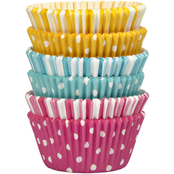 Cápsulas Rayas y Lunares Tricolor Wilton 150u