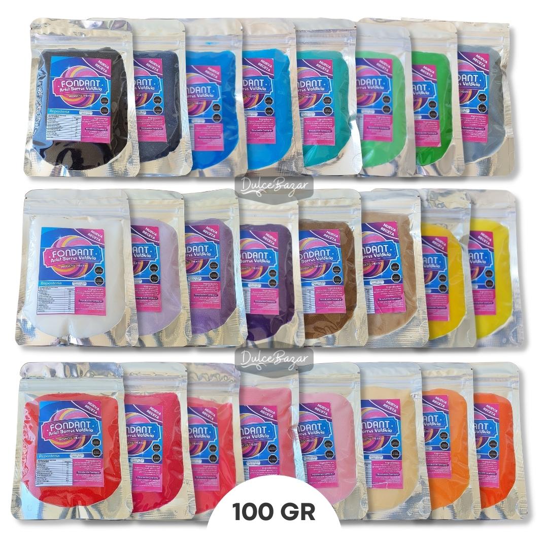Fondant de Colores 100 GR - Variedades