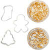 Set Cortadores Con Sprinkles Navideños Metálico Wilton