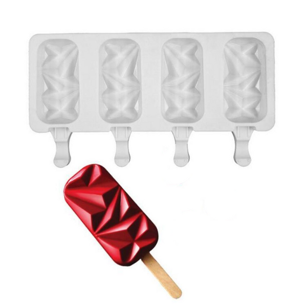 Molde Silicona Barra Diamante Para Paleta