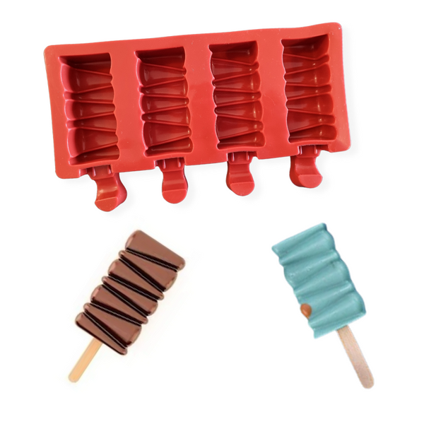 Molde Silicona Barra Zig-Zag Para Paleta
