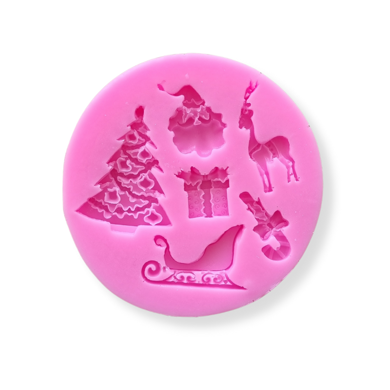 Molde Silicona Mix Navidad