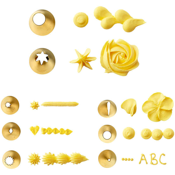 Set 17 Piezas Para Decorar Navy Blue Y Dorado - Wilton