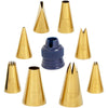 Set 17 Piezas Para Decorar Navy Blue Y Dorado - Wilton