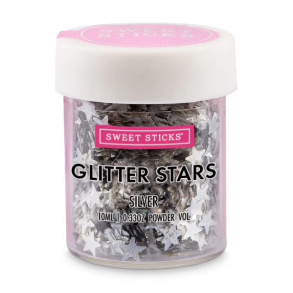 Estrellas Comestibles Plateadas Sweet Sticks 10ML