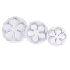 Set 3 Cortadores Flores Con Expulsor