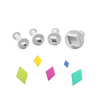 Set 4 Cortadores Rombo Con Expulsor