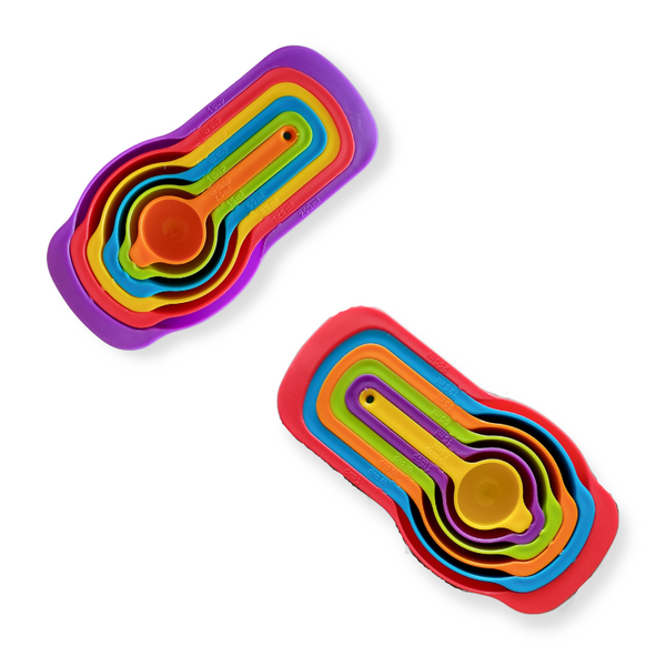 Set 6 Tazas Y Cucharas Medidoras