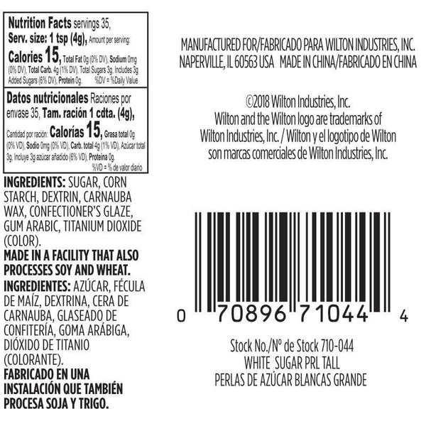 Perlas De Azúcar Blancas Wilton 141 GR