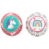 Mini Cápsulas Unicornios y Arcoíris Wilton 100u