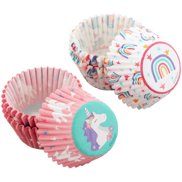 Mini Cápsulas Unicornios y Arcoíris Wilton 100u