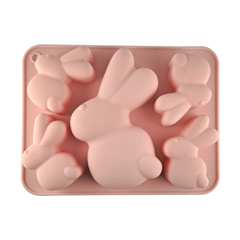 Molde Silicona Conejos