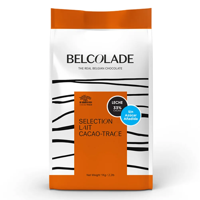 Chocolate Leche Sin Azúcar 33% Cacao 1kg - Belcolade