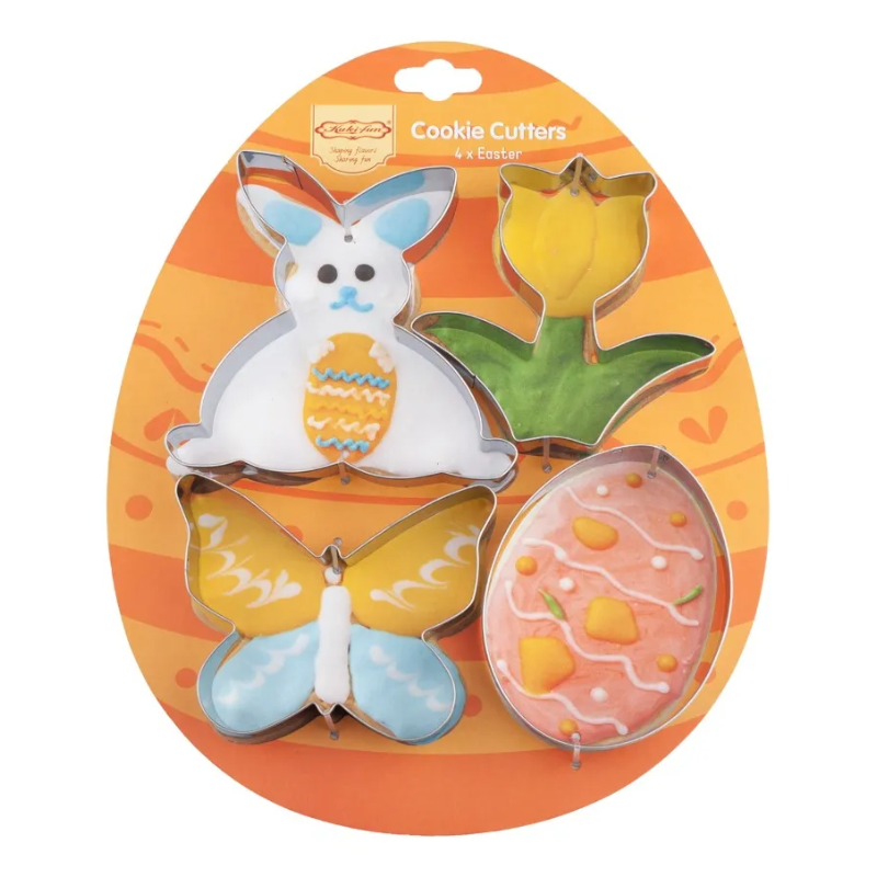 Set 4 Cortadores De Galletas Pascua 1