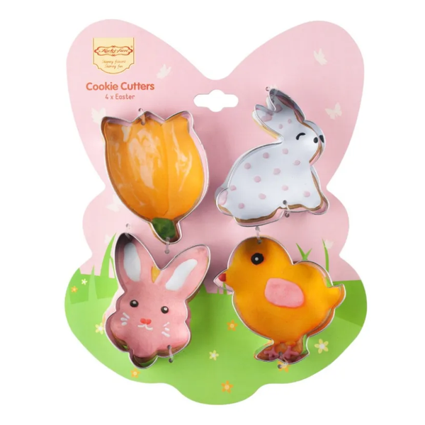 Set 4 Cortadores De Galletas Pascua 2