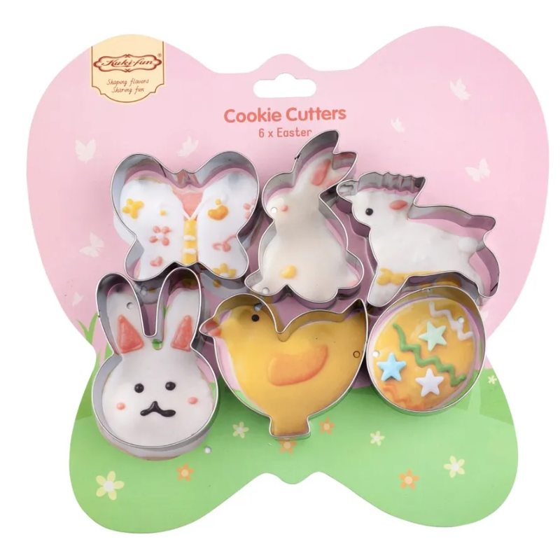 Set 6 Cortadores De Galletas Pascua