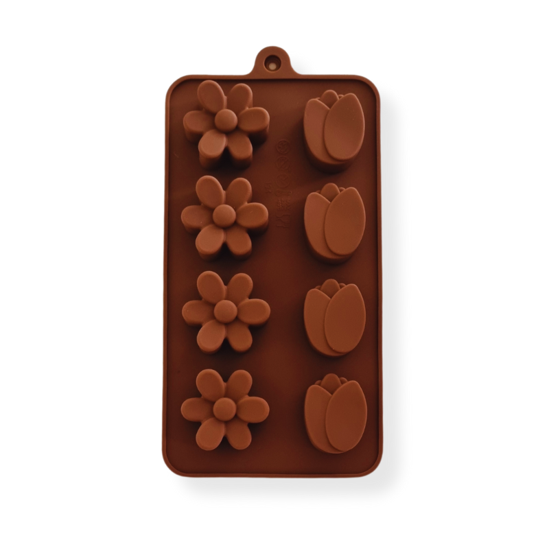 Molde Chocolate 8 Flores