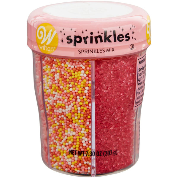 Sprinkles Rosado Con Corazones 6 Variedades Wilton 207 GR