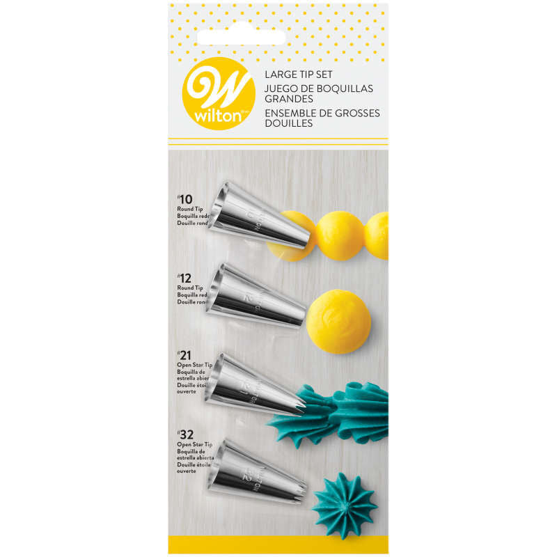Set 4 Boquillas Variadas - Wilton